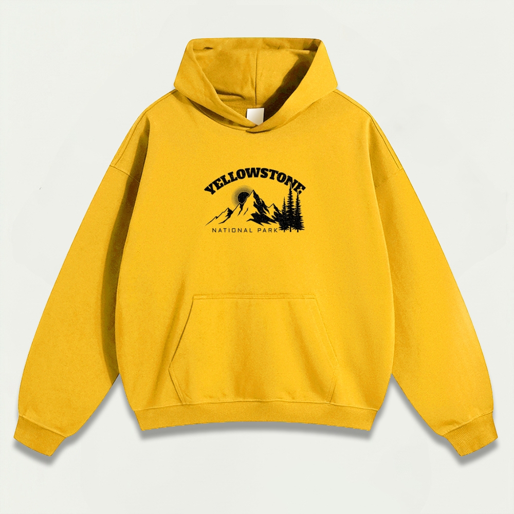 Yellowstone National Park Heavyweight Trail Hoodie-HikeVista