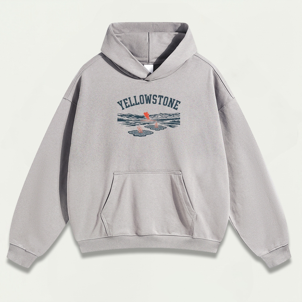 Yellowstone National Park Heavyweight Trail Hoodie-HikeVista