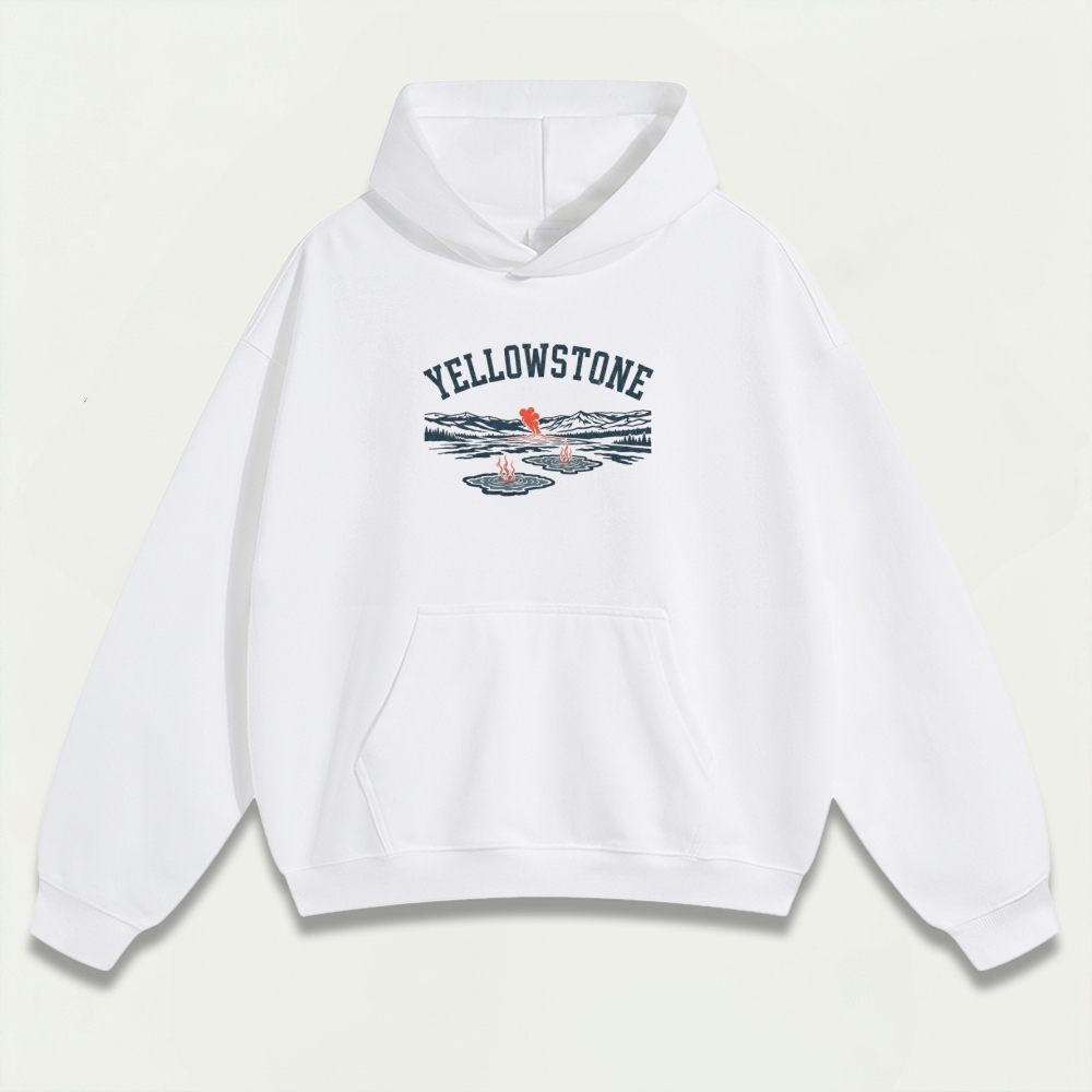 Yellowstone National Park Heavyweight Trail Hoodie-HikeVista