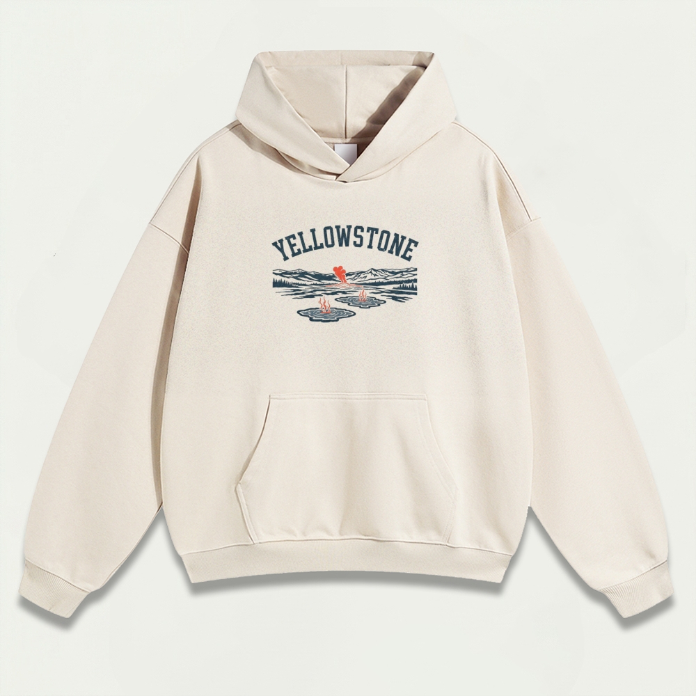 Yellowstone National Park Heavyweight Trail Hoodie-HikeVista