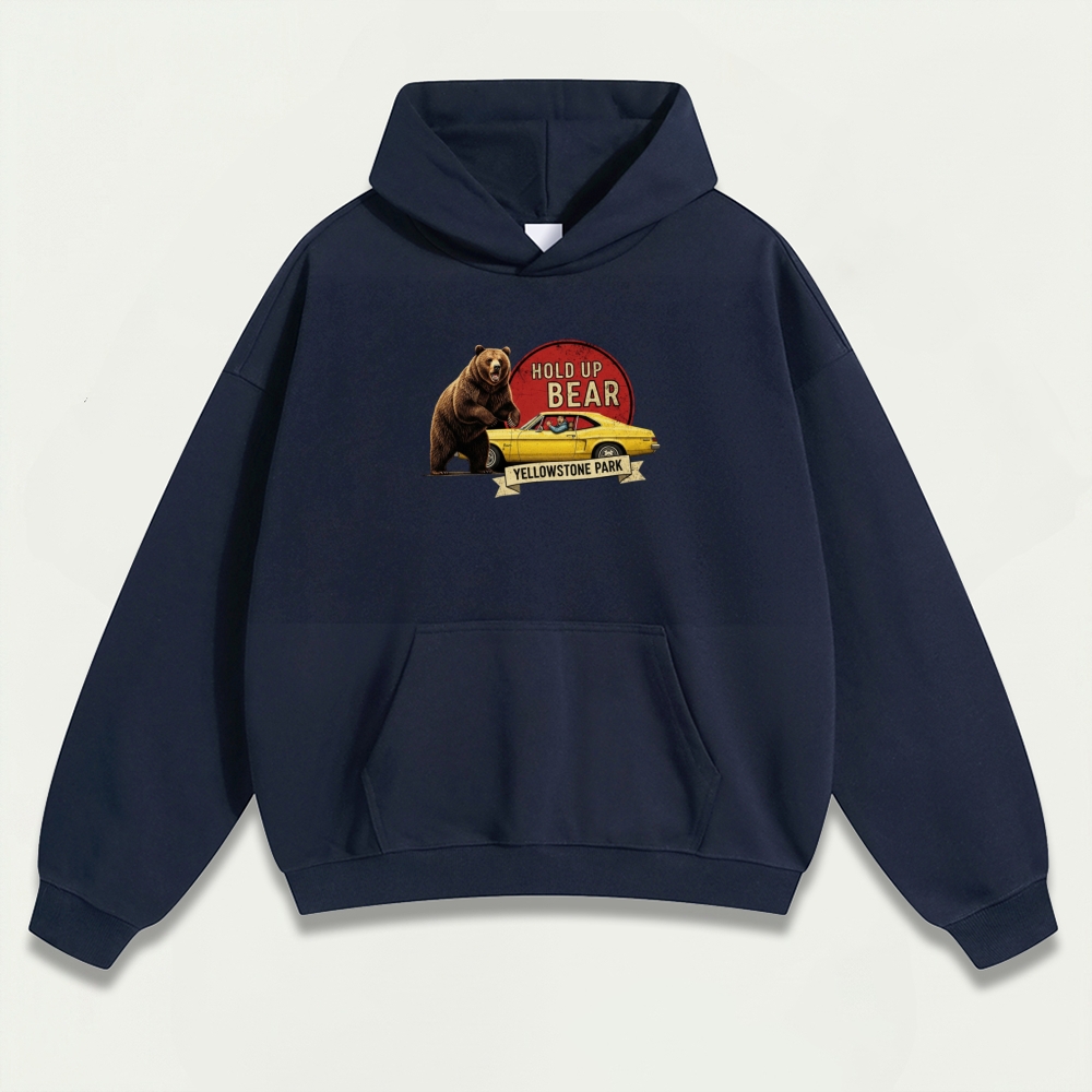 Yellowstone National Park Heavyweight Bear Hoodie-HikeVista