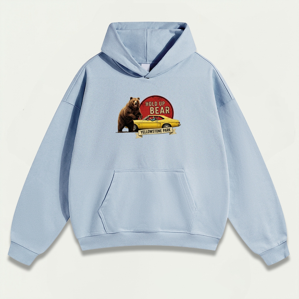 Yellowstone National Park Heavyweight Bear Hoodie-HikeVista