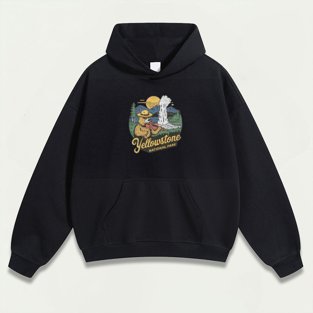 Yellowstone National Park Heavyweight Trail Hoodie-HikeVista