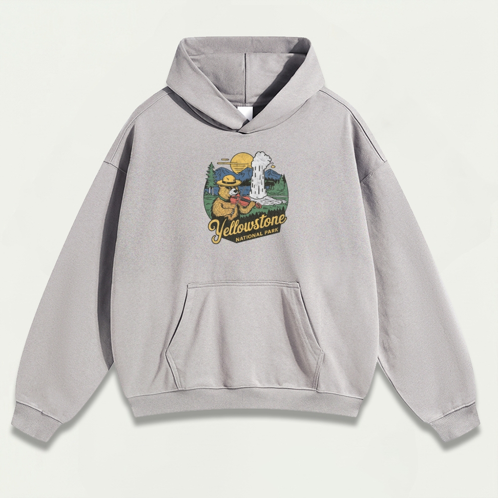 Yellowstone National Park Heavyweight Trail Hoodie-HikeVista