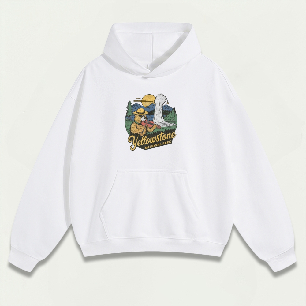 Yellowstone National Park Heavyweight Trail Hoodie-HikeVista