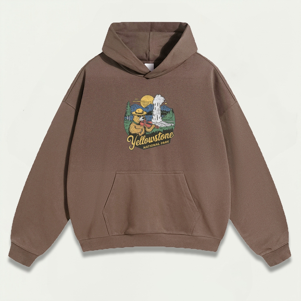 Yellowstone National Park Heavyweight Trail Hoodie-HikeVista