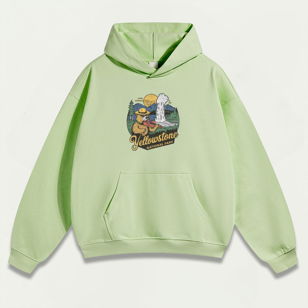 Yellowstone National Park Heavyweight Trail Hoodie-HikeVista
