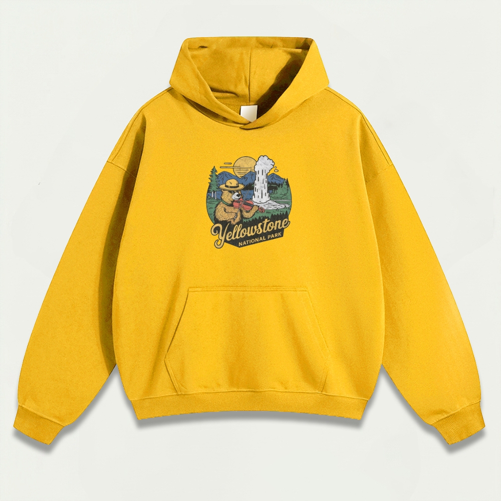 Yellowstone National Park Heavyweight Trail Hoodie-HikeVista