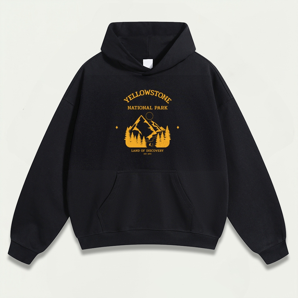 Yellowstone National Park Heavyweight Trail Hoodie-HikeVista