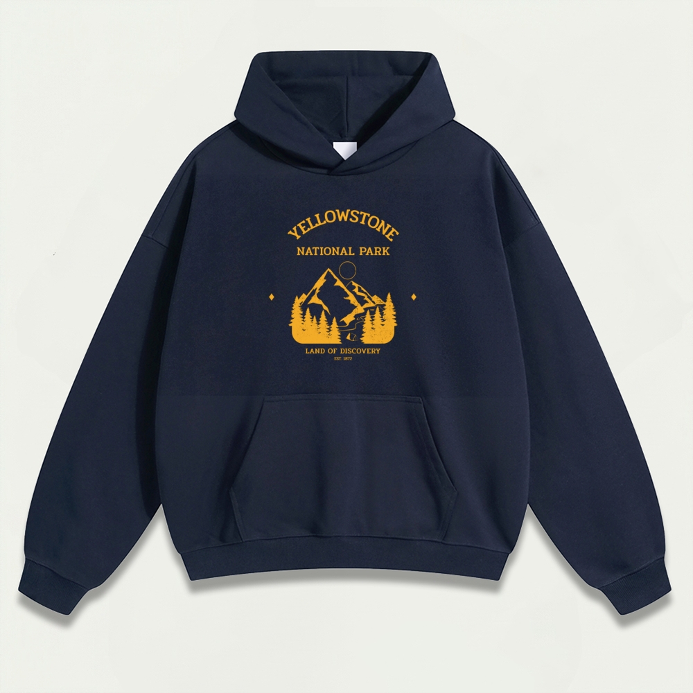 Yellowstone National Park Heavyweight Trail Hoodie-HikeVista