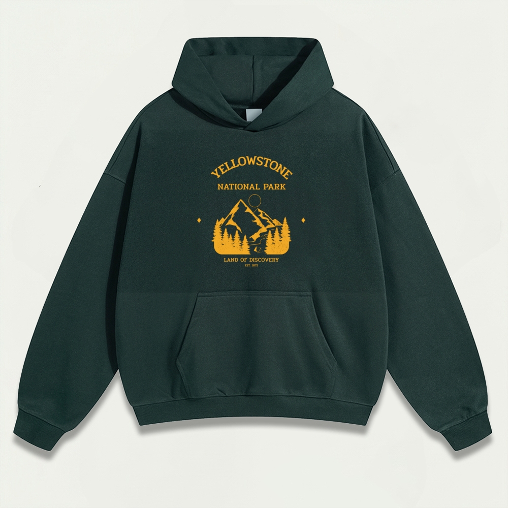 Yellowstone National Park Heavyweight Trail Hoodie-HikeVista