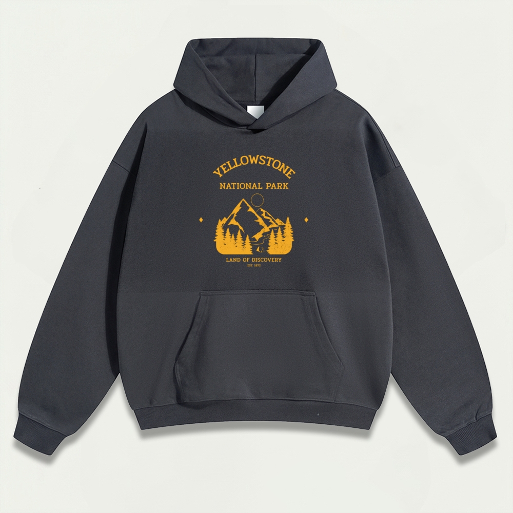 Yellowstone National Park Heavyweight Trail Hoodie-HikeVista