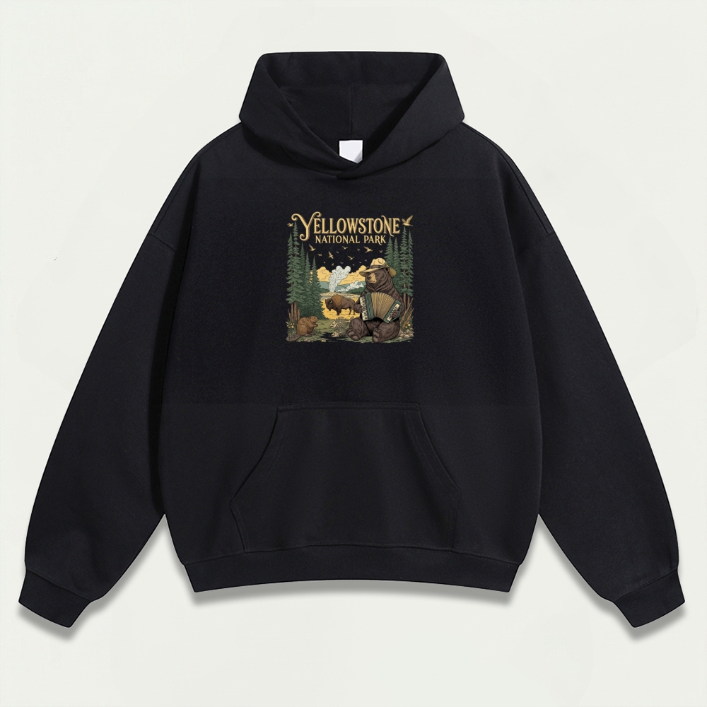 Yellowstone National Park Heavyweight Trail Hoodie-HikeVista