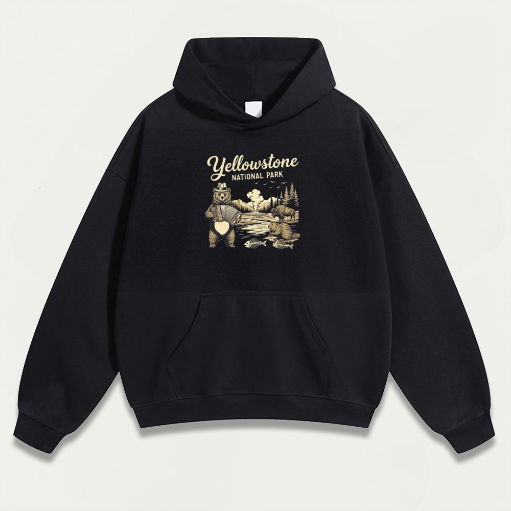 Yellowstone National Park Heavyweight Trail Hoodie-HikeVista