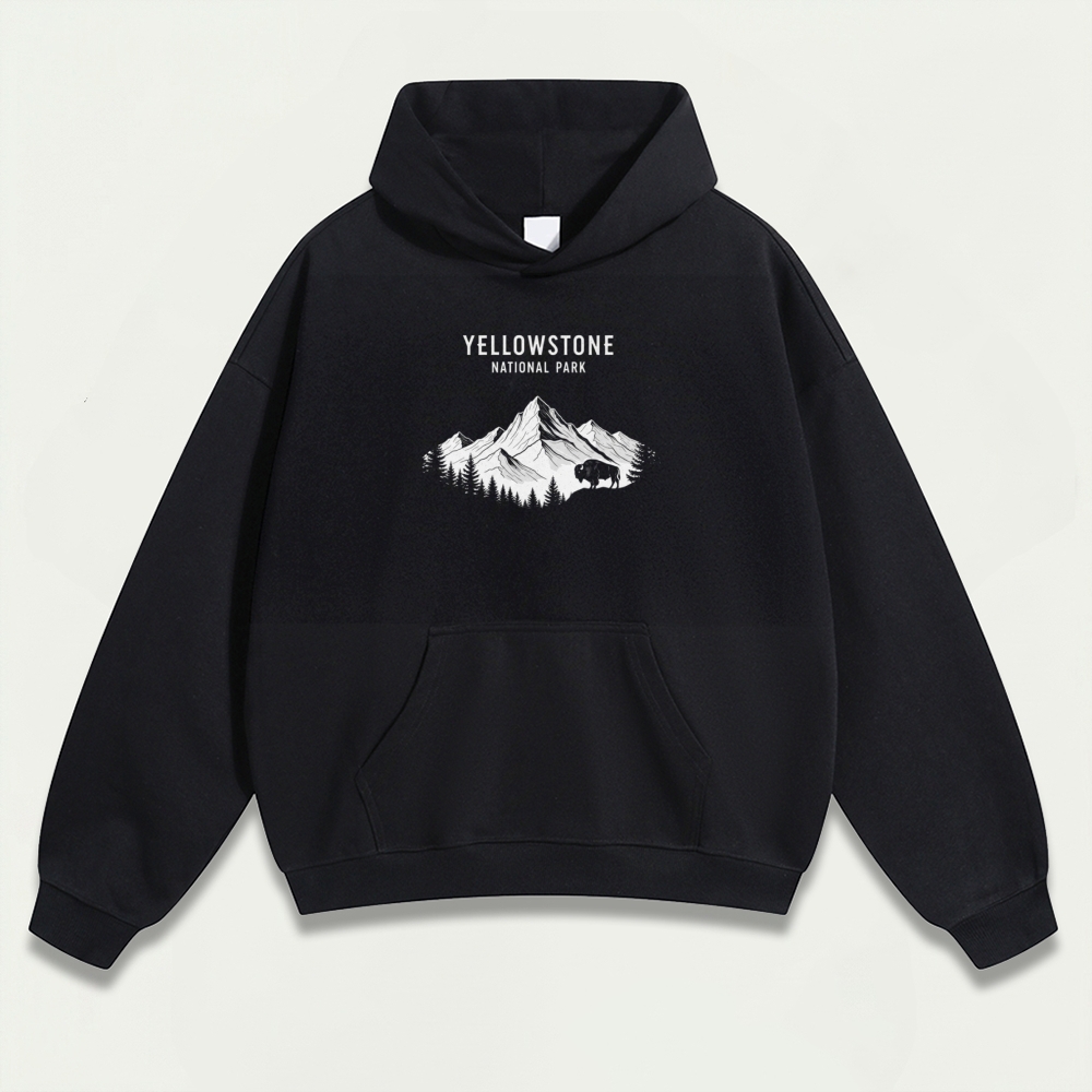 Yellowstone National Park Heavyweight Trail Hoodie-HikeVista