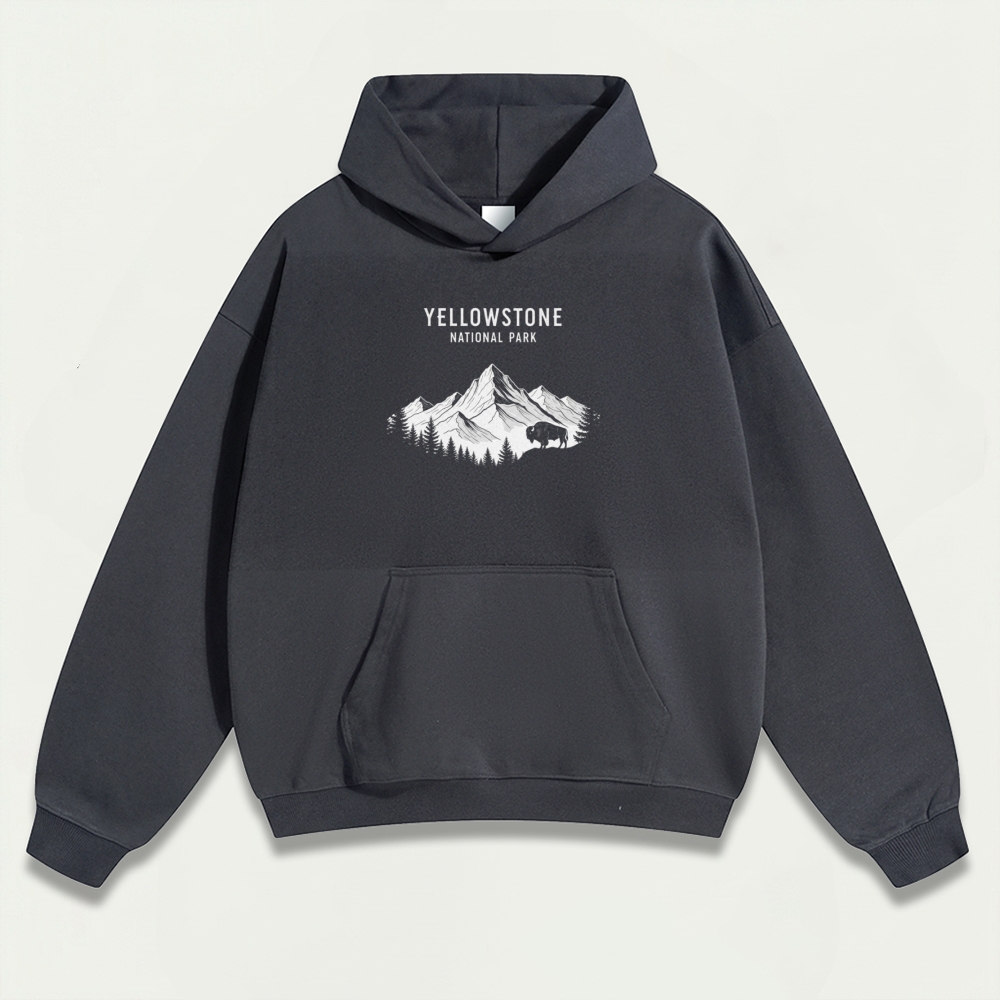 Yellowstone National Park Heavyweight Trail Hoodie-HikeVista