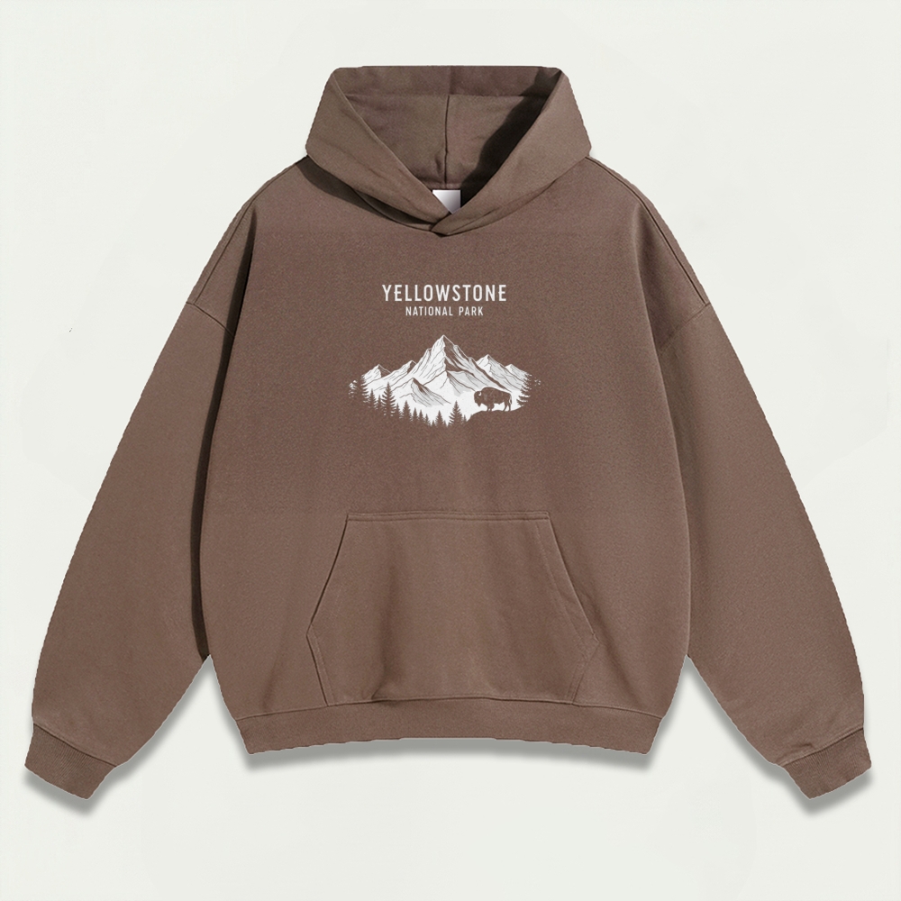 Yellowstone National Park Heavyweight Trail Hoodie-HikeVista
