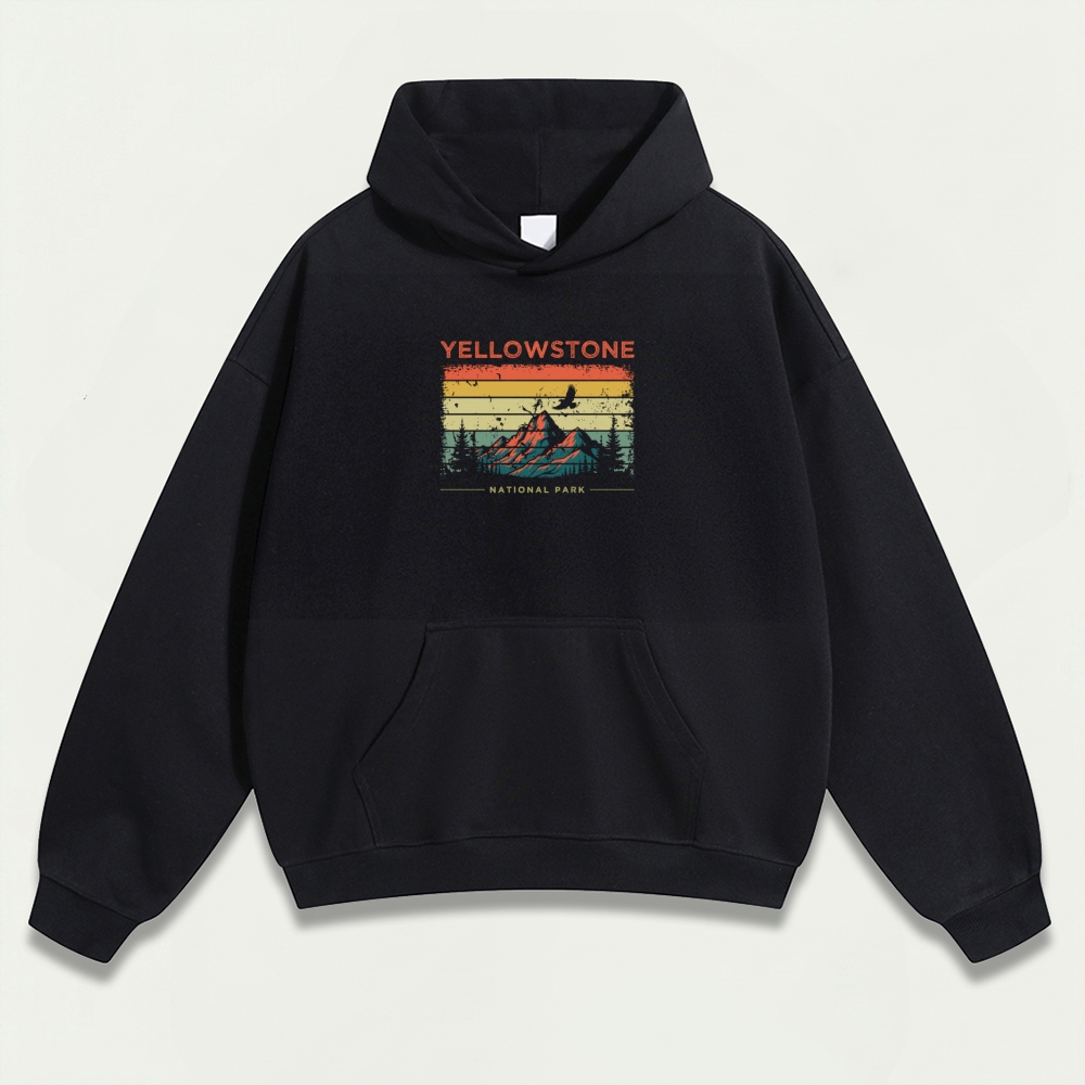 Yellowstone National Park Heavyweight Trail Hoodie-HikeVista