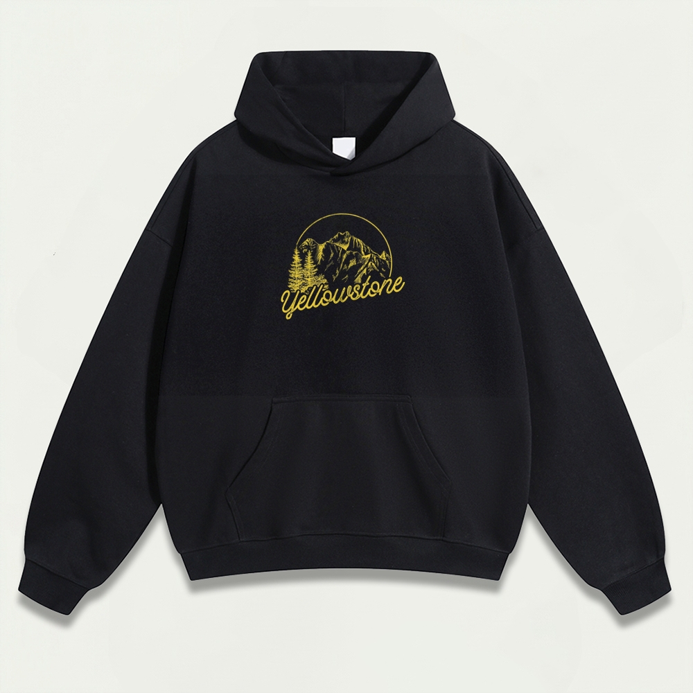 Yellowstone National Park Heavyweight Trail Hoodie-HikeVista
