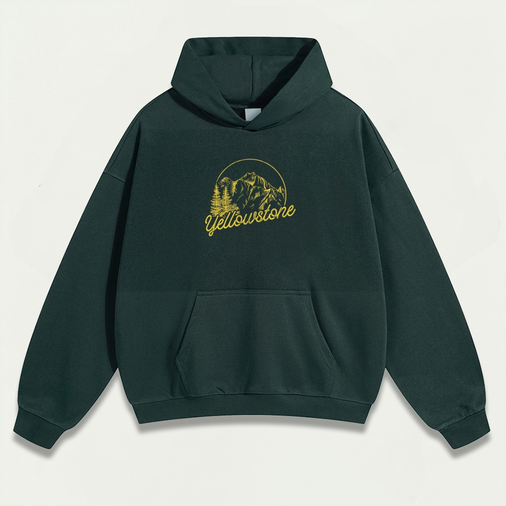 Yellowstone National Park Heavyweight Trail Hoodie-HikeVista