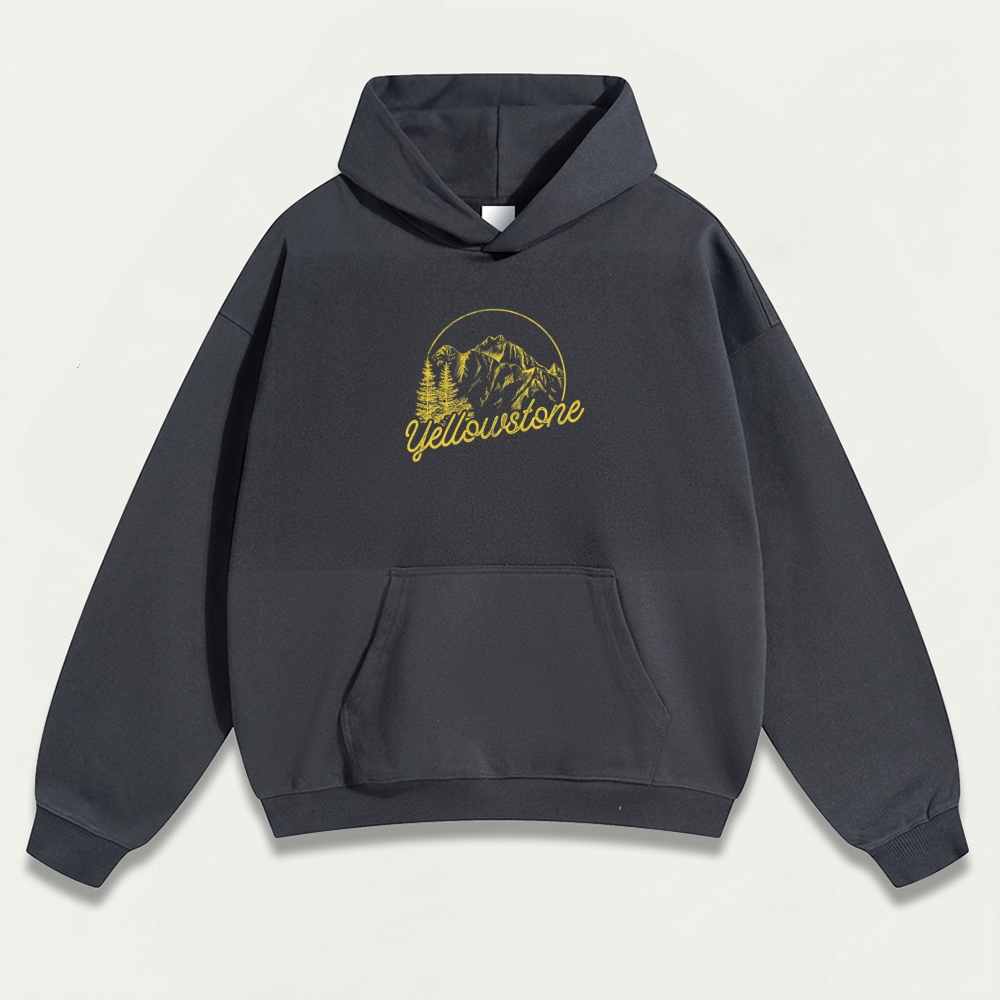 Yellowstone National Park Heavyweight Trail Hoodie-HikeVista