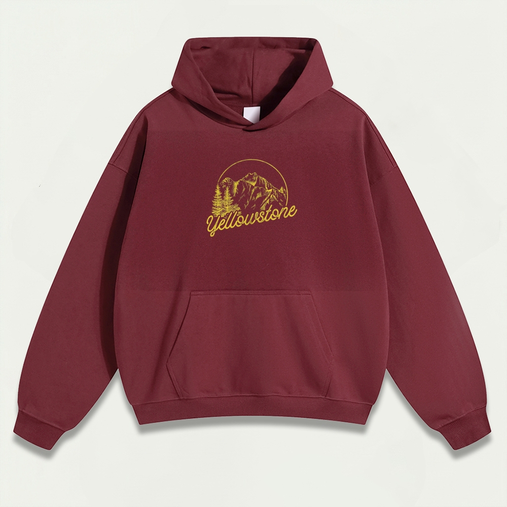 Yellowstone National Park Heavyweight Trail Hoodie-HikeVista