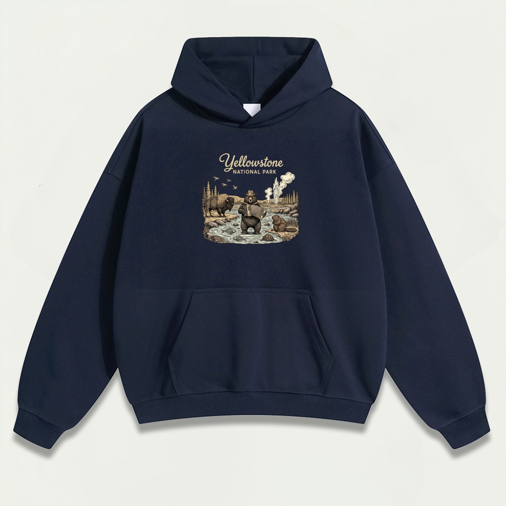 Yellowstone National Park Heavyweight Trail Hoodie-HikeVista