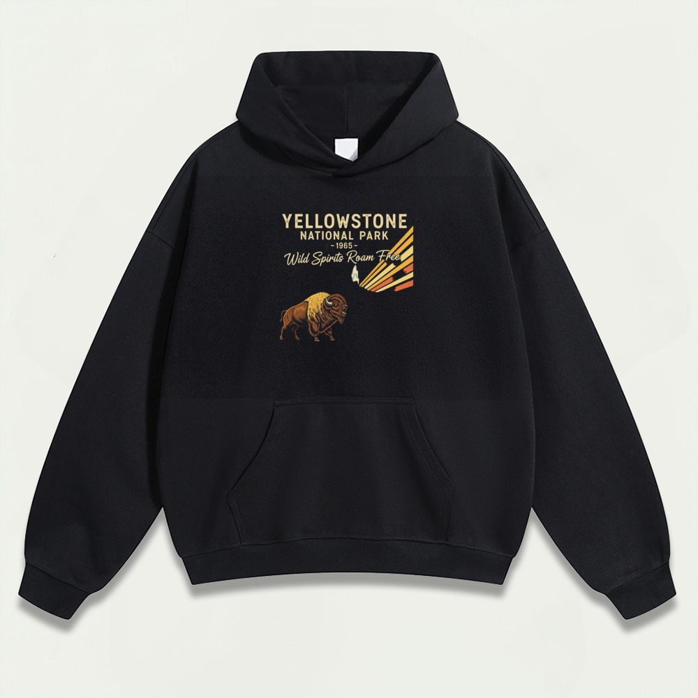 Yellowstone National Park Heavyweight Trail Hoodie-HikeVista