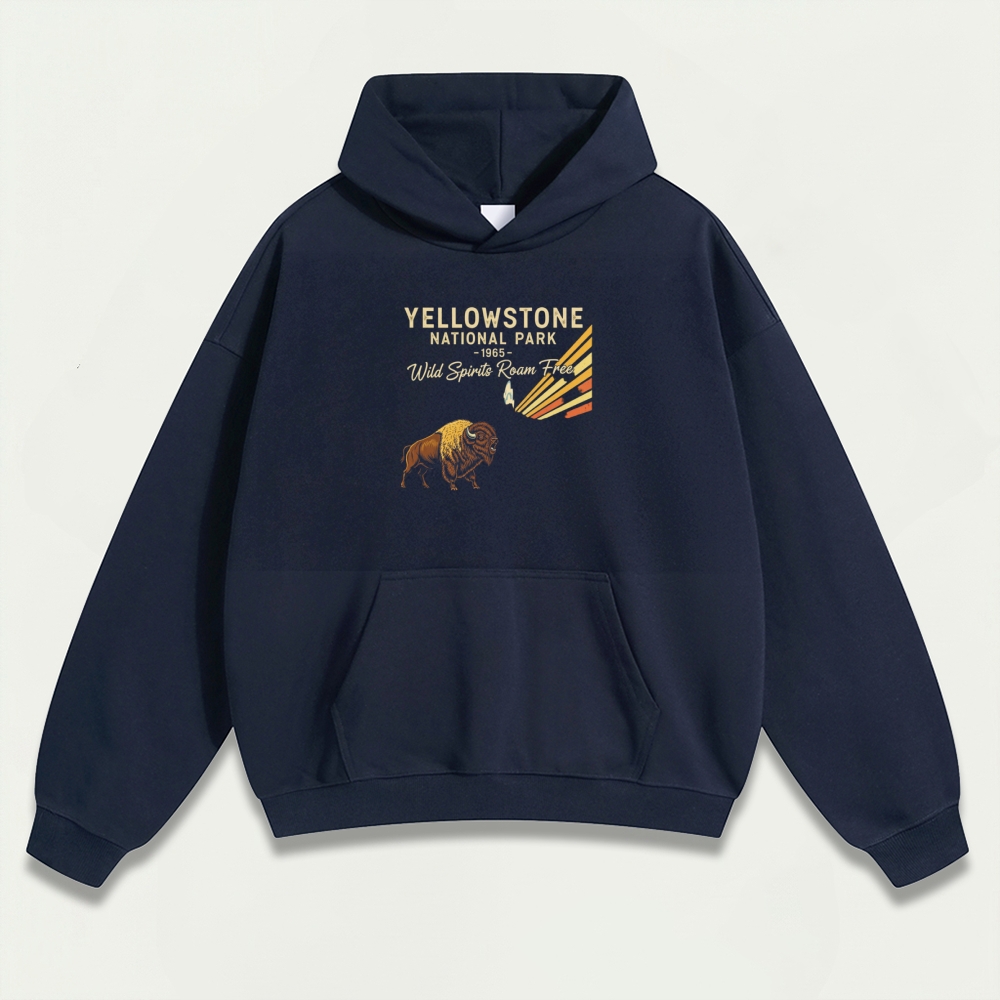 Yellowstone National Park Heavyweight Trail Hoodie-HikeVista