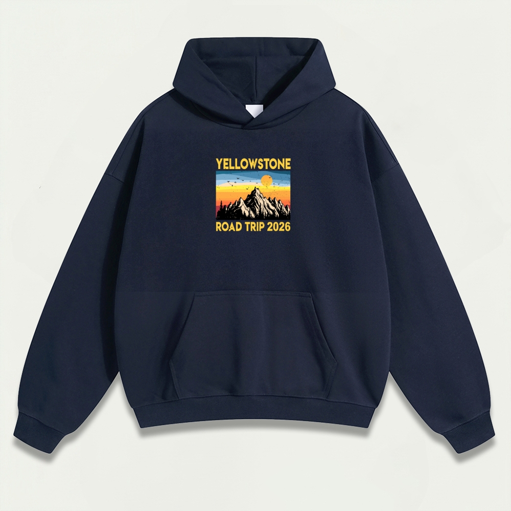Yellowstone National Park Heavyweight Trail Hoodie-HikeVista