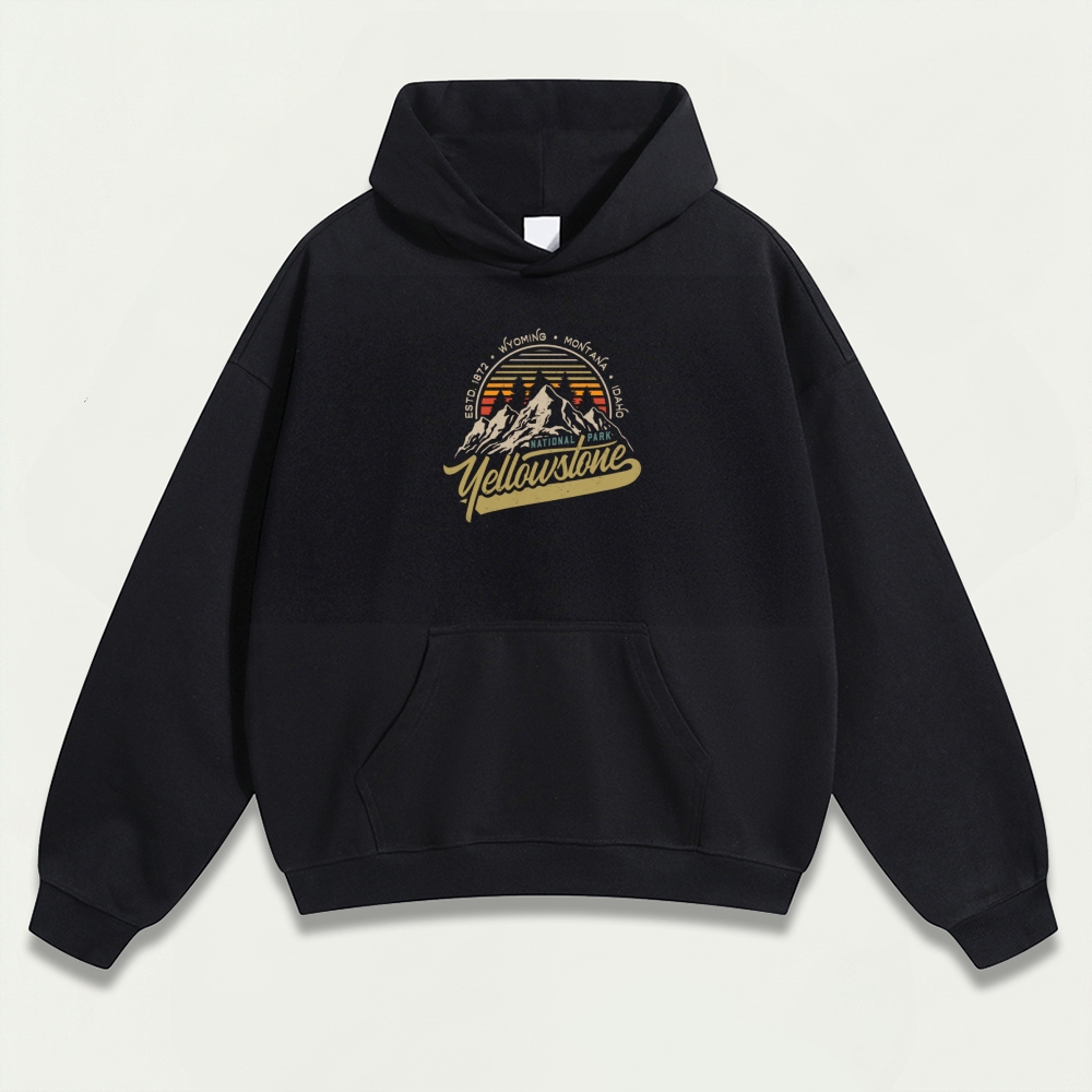 Yellowstone National Park Heavyweight Trail Hoodie-HikeVista