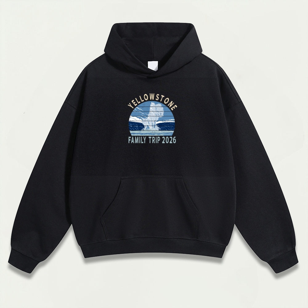 Yellowstone National Park Heavyweight Trail Hoodie-HikeVista