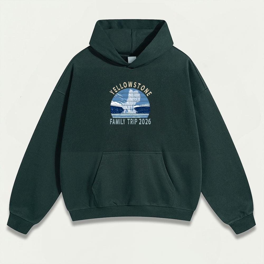 Yellowstone National Park Heavyweight Trail Hoodie-HikeVista