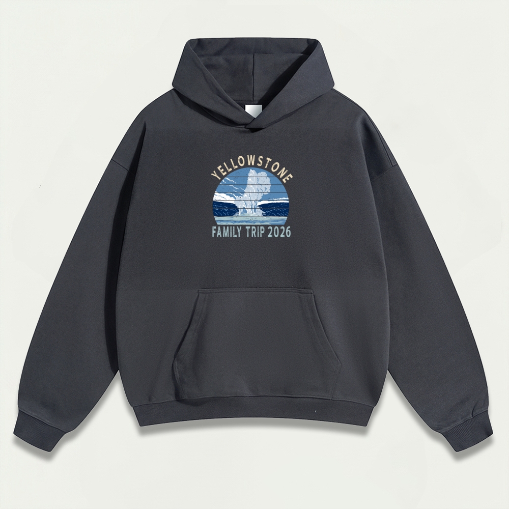 Yellowstone National Park Heavyweight Trail Hoodie-HikeVista