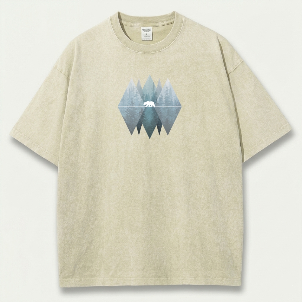 Bear Forest Vintage Organic Cotton Trail Tee-HikeVista