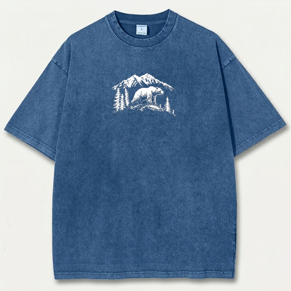 Bear Forest Vintage Organic Cotton Trail Tee-HikeVista