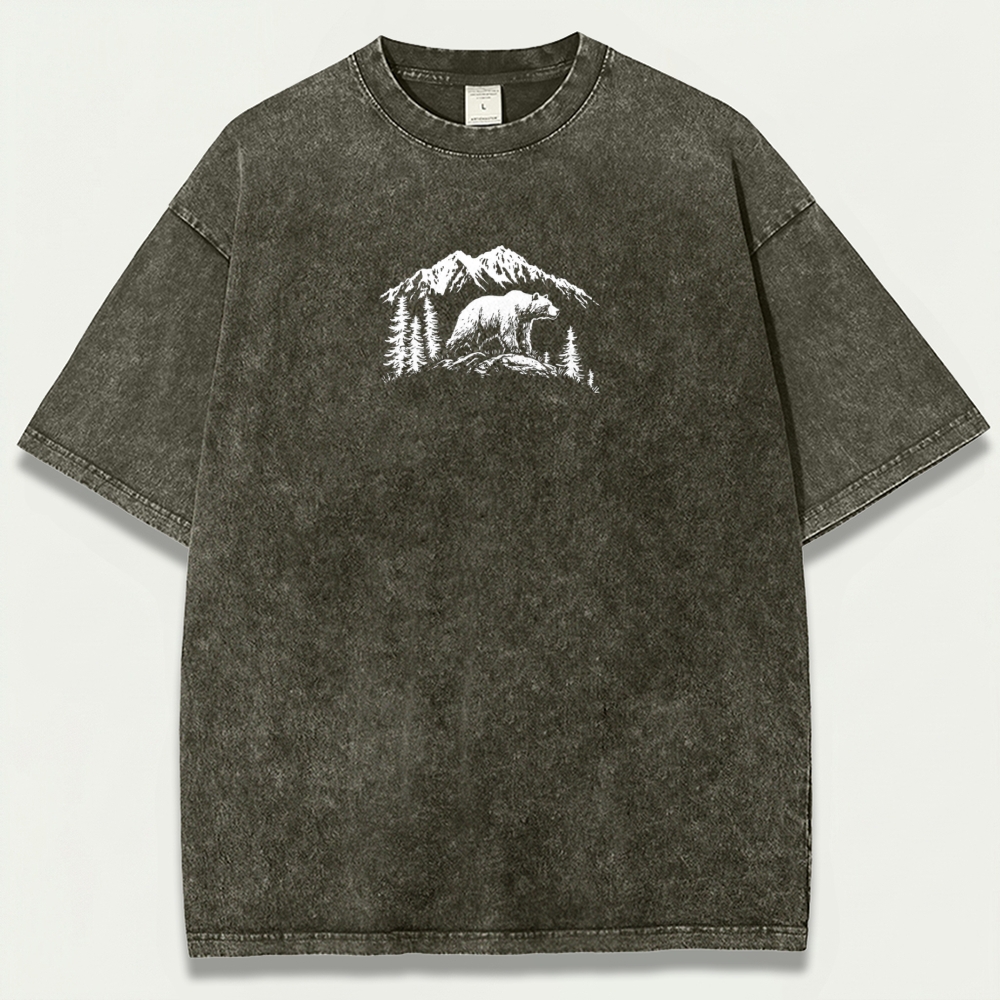 Bear Forest Vintage Organic Cotton Trail Tee-HikeVista