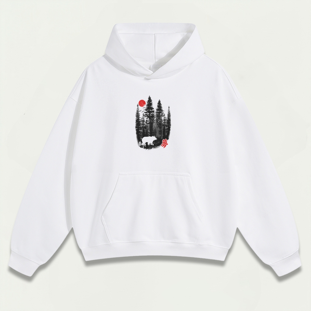 Bear In The Woods Heavyweight Trail Hoodie-HikeVista
