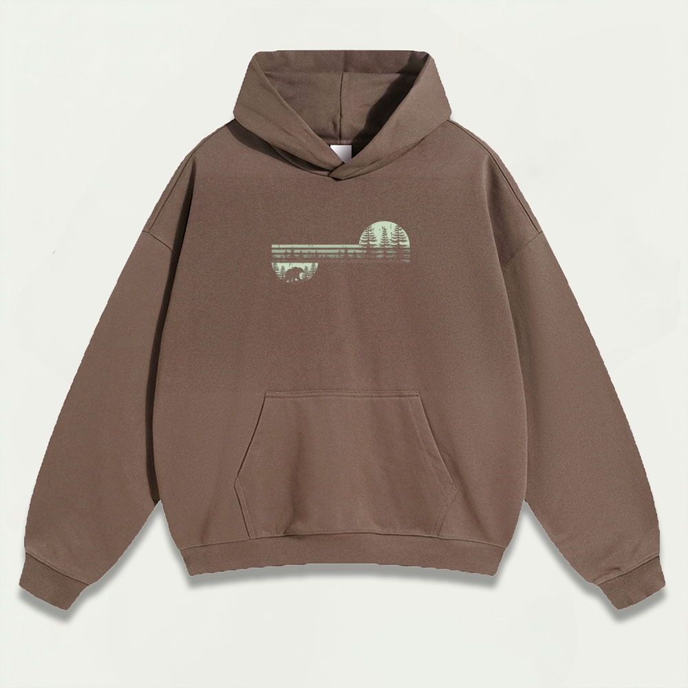 Bear In The Woods Heavyweight Trail Hoodie-HikeVista