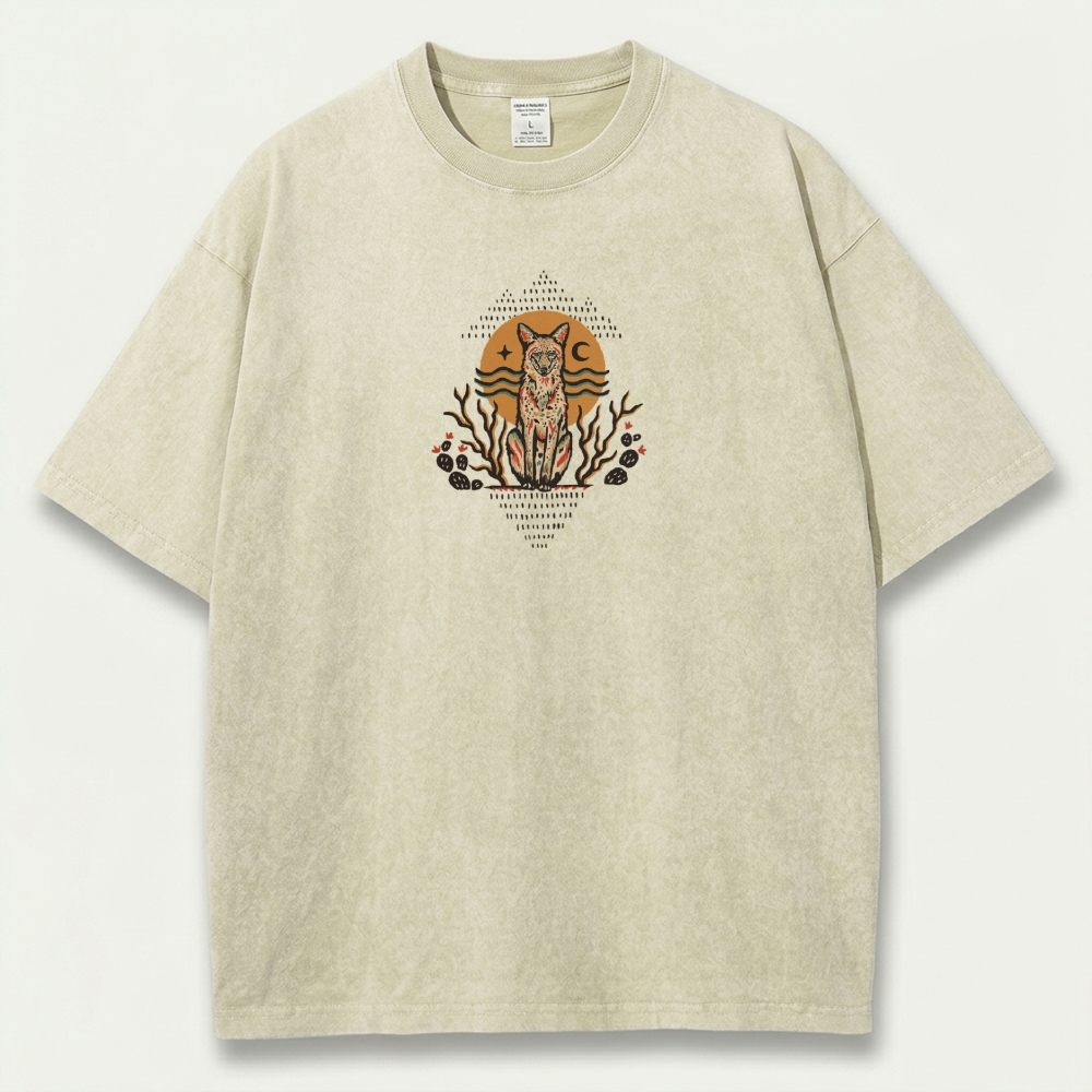 Fox Forest Vintage Organic Cotton Hiking Tee-HikeVista