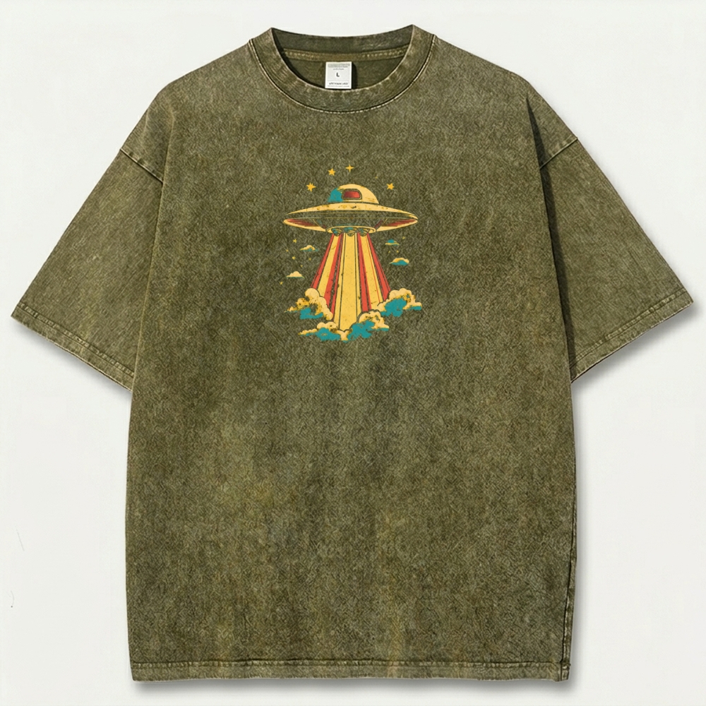 UFO Beam Vintage Organic Cotton Trail Tee-HikeVista