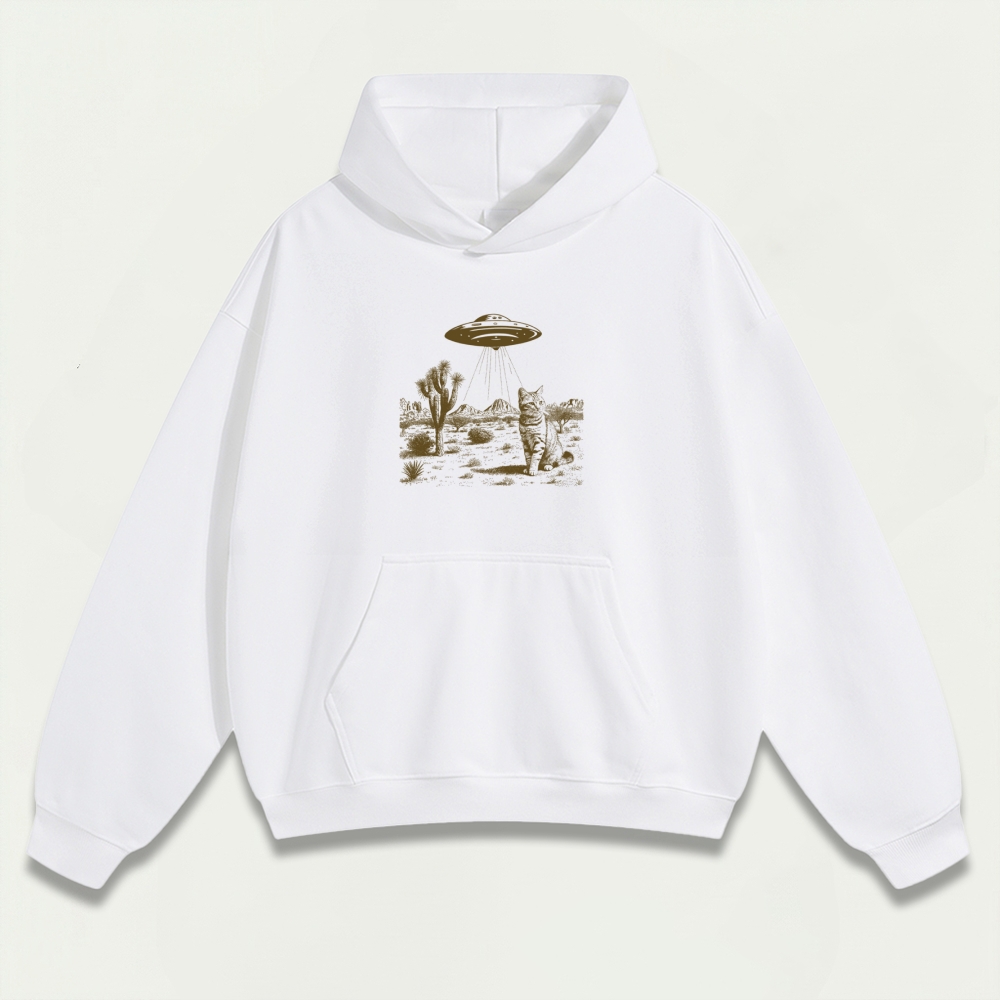 UFO Cat Western Heavyweight Trail Hoodie-HikeVista