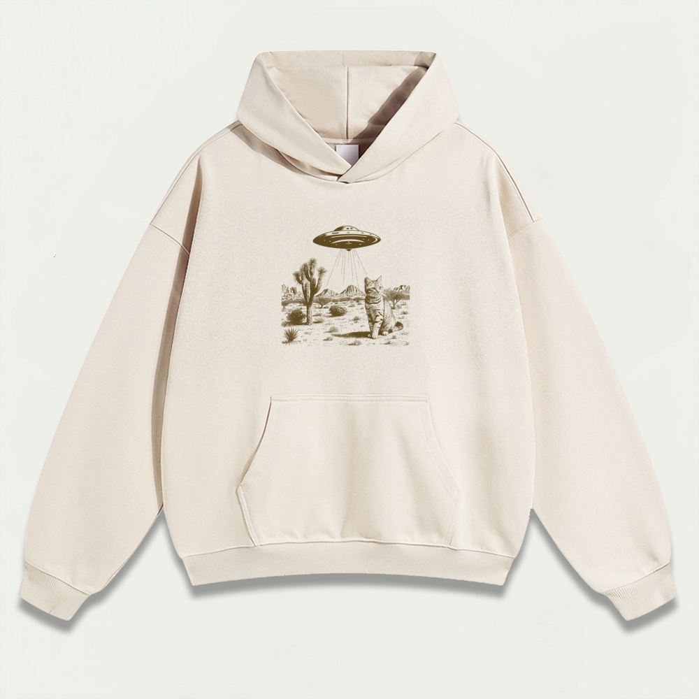 UFO Cat Western Heavyweight Trail Hoodie-HikeVista