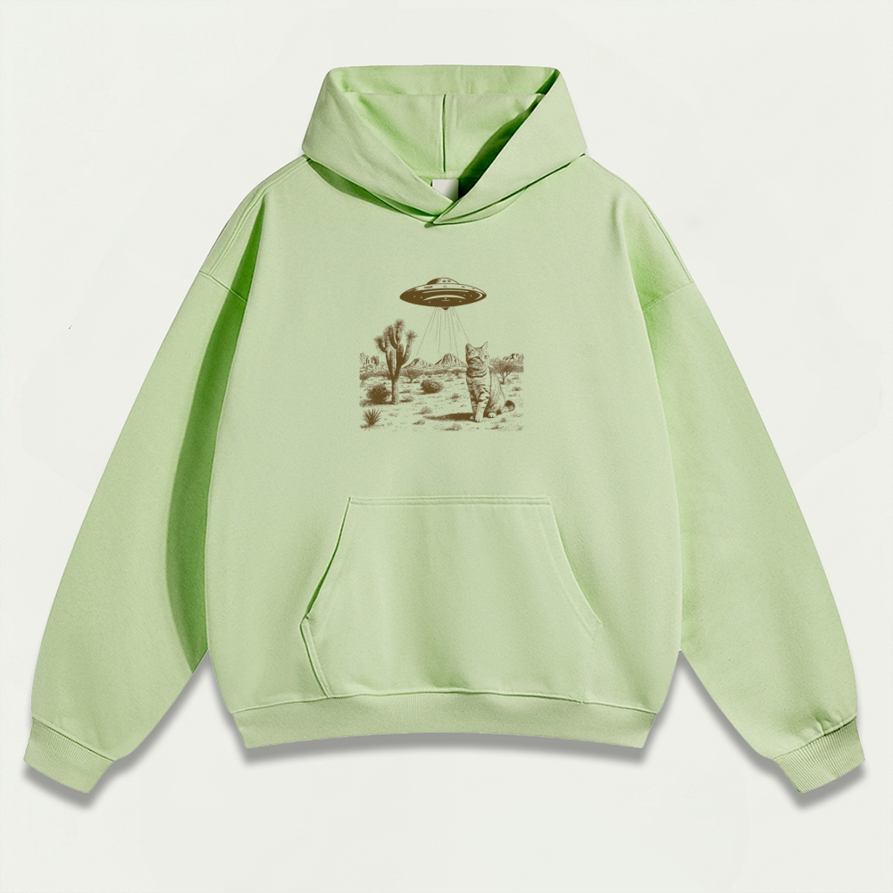 UFO Cat Western Heavyweight Trail Hoodie-HikeVista