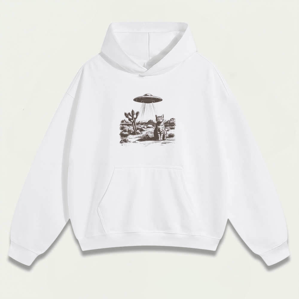 UFO Cat Western Heavyweight Trail Hoodie-HikeVista