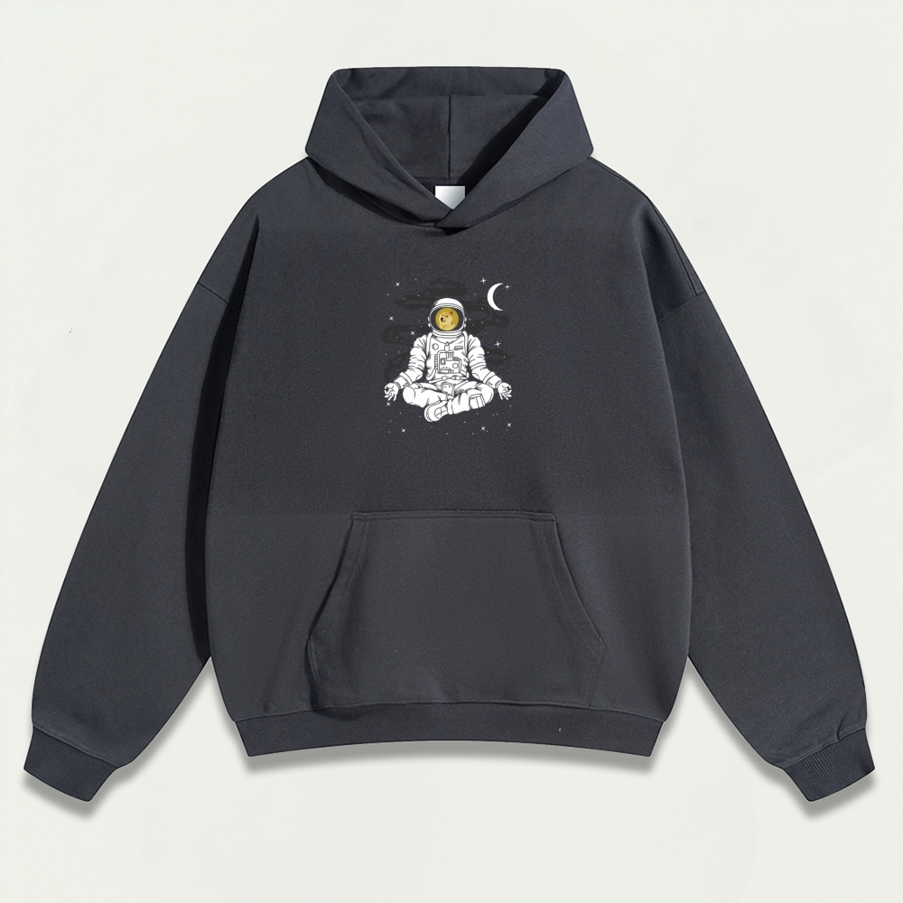 Doge Astronaut Heavyweight Trail Hoodie-HikeVista