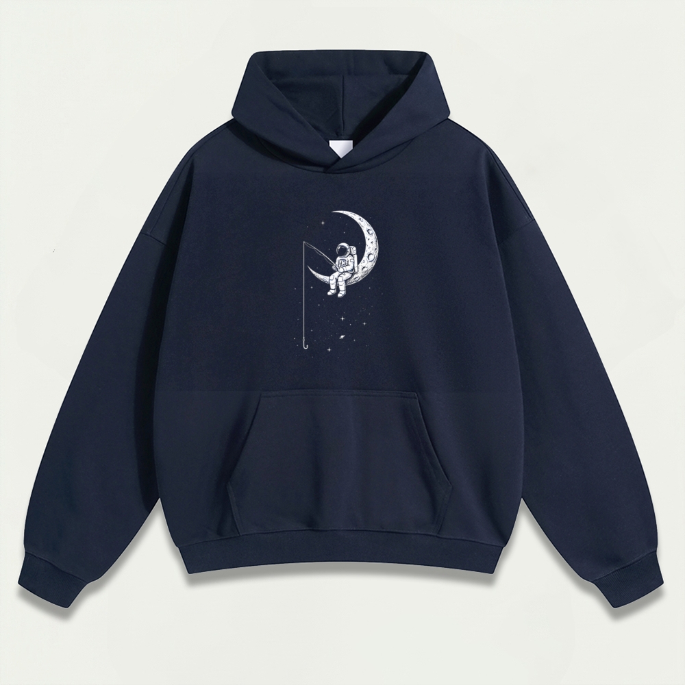 Astronaut Moon Heavyweight Trail Hoodie-HikeVista