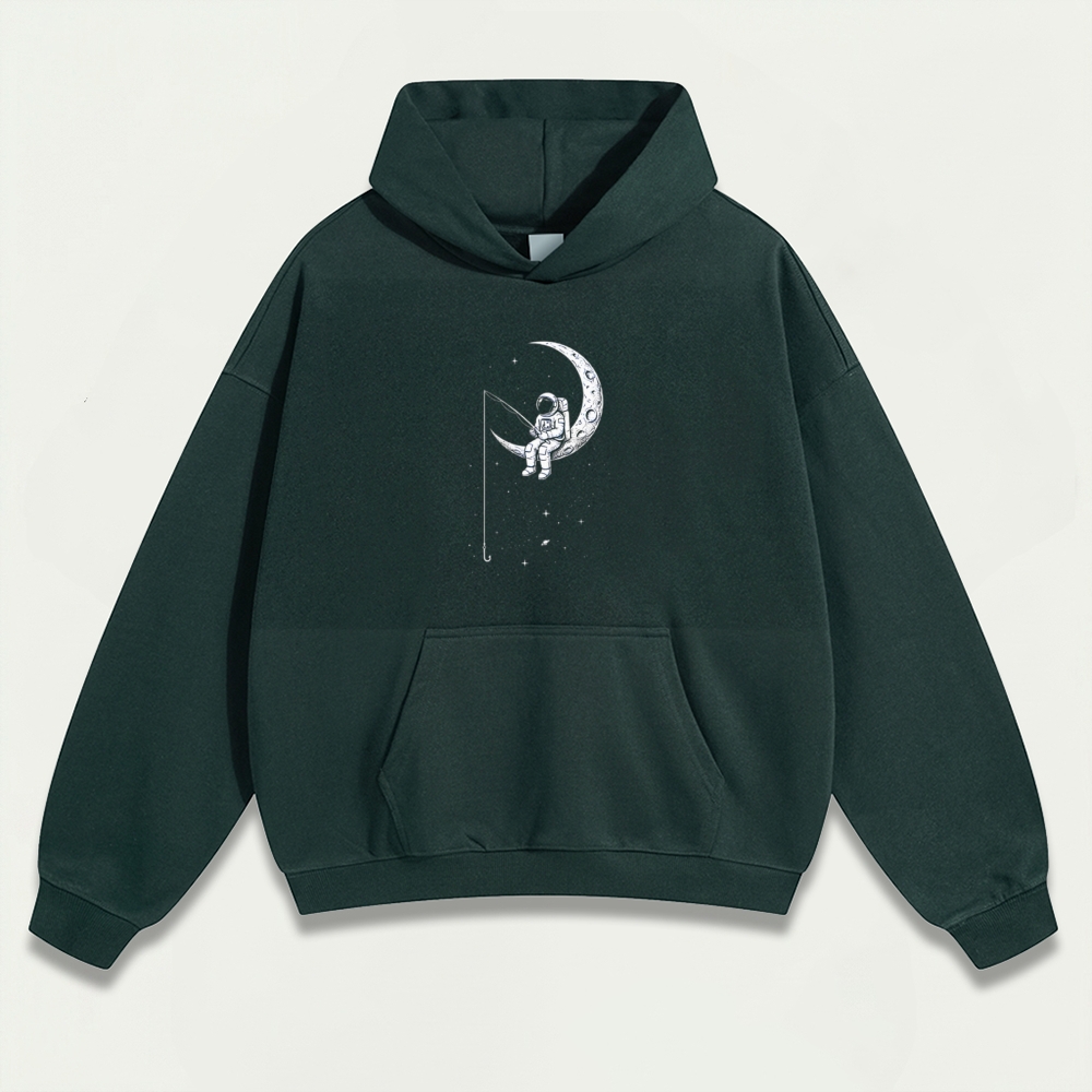Astronaut Moon Heavyweight Trail Hoodie-HikeVista