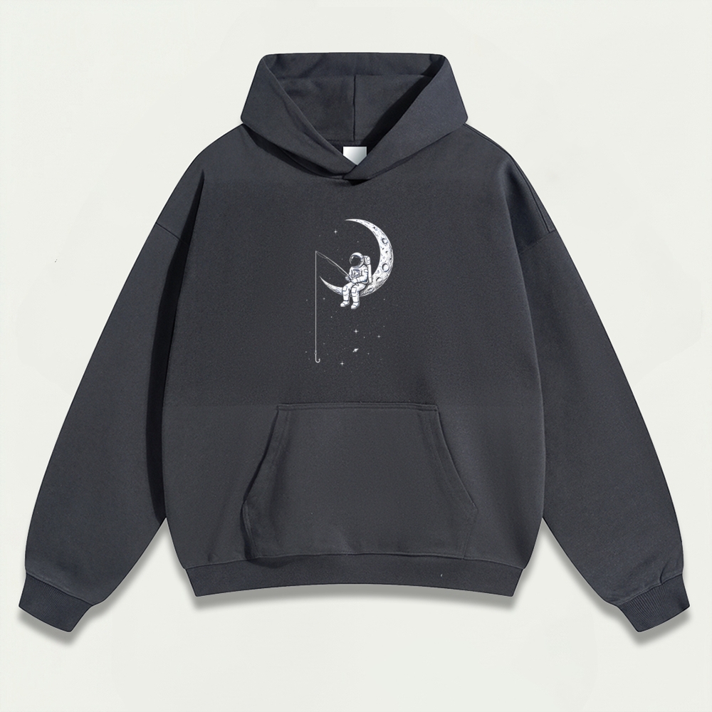 Astronaut Moon Heavyweight Trail Hoodie-HikeVista