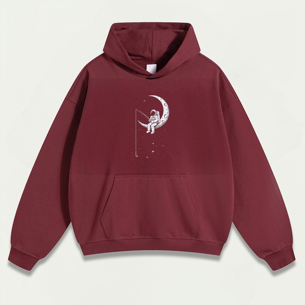 Astronaut Moon Heavyweight Trail Hoodie-HikeVista